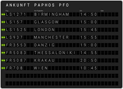 flugplan paphos